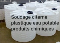Soudage des citernes plastique eau potable et produits chimiques 