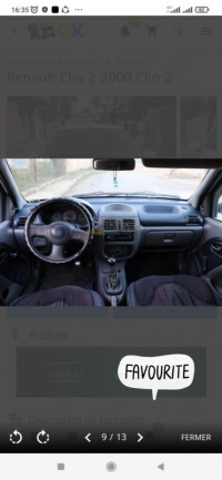 voitures-renault-clio-2-2000-setif-algerie