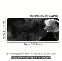 Tapis de souris jujutsu kaisen GOJO 90'40cm neuf sous emballage