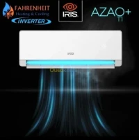 CLIMATISEUR IRIS SPLIT AZAO+ T1 - 2025 - 12000 BTU - INVERTER - +60 DEGREE - A CLASS - BLANC 