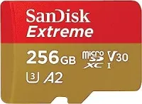 SanDisk Extreme MicroSDXC UHS-I 256 Go Avec Adaptateur, Jusqu'à 190 Mo/S