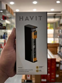 HAVIT PB95 - BATTERIE EXTERNE POWER BANK 20000mAh - DOUBLE SORTIE USB - CHARGE RAPIDE - NOIR