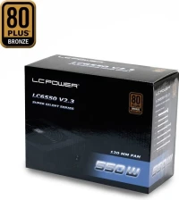 Alimentation LC Power LC6550 - 550 Watt - 80 Plus Bronze - V2.3 ATX - NOIR