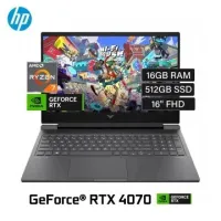 HP VICTUS 16-S1023DX - RYZEN 7 8845HS - 16GB - 512GB SSD - 16" FHD - GEFORCE RTX 4070 8GB - WIN11