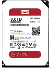 WD 8TB RED PLUS NAS - WD80EFAX - 3,5" - SATA 6 Go/S - 5400 TMP - 256 Mo - HDD -