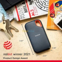 SanDisk Disque Dur SSD Externe 2TB Extreme Portable SSD 1050 Mo V2