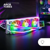 Mars Gaming ML-ULTRA360 Refroidissement Liquide CPU TDP 650W 3 Ventilateurs Silencieux FDB ARGB