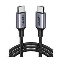 شواحن-وكابلات-ugreen-us261-50152-cable-usb-type-c-vers-1m-60w-pd-charge-rapide-nylon-tresse-3a-grisnoir-القبة-الجزائر
