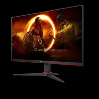 Ecran AOC 24G2E5 24"Full HD - 1 Ms - Format Large 16/9 - Dalle IPS - HDMI - VGA- Noir Et Rouge