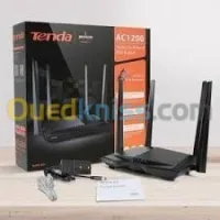 Tenda Modem Routeur V12 AC1200 Double Bande Wi-Fi Gigabit VDSL/ADSL