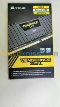 Ram Corsair VENGEANCE LPX 8GB - 1 X 8 Go - DDR4 - 3600Mhz - Pc4-28800 -  - Noir