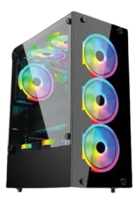 VORTEX STORM - BOÎTIER MOYEN TOUR ATX - VERRE TREMPÉ - 360 mm - 4 FAN ARGB - AIRFLOW - BLACK