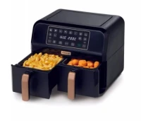 friteuse air fryer kenwood noir 8L(4L/4L) deux bag, - 