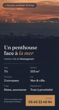 شقة-بيع-بنتهاوس-4-غرف-مستغانم-الجزائر