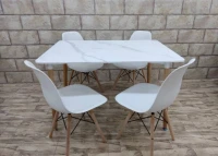Table a manger scandinaves 120*80cm avec 4 chaises  