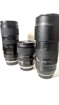 Tamron 100-400 / tarmon 70-200 mm 2.8 / tamron 24 -70 f2.8 monture canon