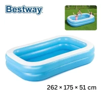 Piscine Rectangulaire Gonflable Familiale 262 x 175 x 51 cm Grande pour Adultes et Enfants Bestway 
