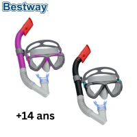 Kit Plongée Masque et Tuba Snorkeling de Natation Plage et Piscine +14 ans adultes - Bestway