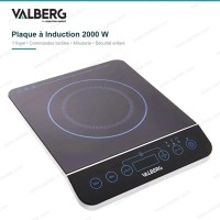 Plaque à Induction Posable 2000 W 1 Foyer VALBERG VAL-IND1F