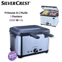 مقالي-friteuse-a-huile-electrique-silvercrest-3-paniers-2000w-4-litres-مقلاة-زيت-كهربائية-باش-جراح-الجزائر