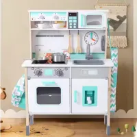 Cuisine Kitchenette en Bois Onshine - 11 Accessoires avec Tenue de Chef pour enfants - Ideal cadeau