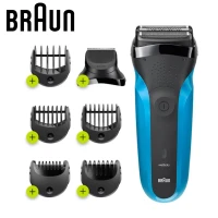 Rasoir et Tondeuse Electrique 3 En 1 sans fil étanche - Braun Series 3 Shave & Style Wet & Dry