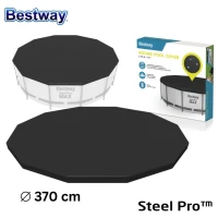Bâche et Couverture 370Cm De Piscine Rond Hors-sol 4 saisons Bestway - غطاء مسبح