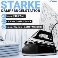 Centrale Vapeur BOMANN 2400W pression 5.5Bar et réservoir de 1.2L - Bomann DBS6034CB thumbnail 3