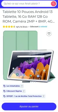 Android 13 10 pouce
