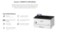 IMPRIMANTE LASER CANON LBP 226DW RG45 RECTO-VERSO WIFI  38PPS