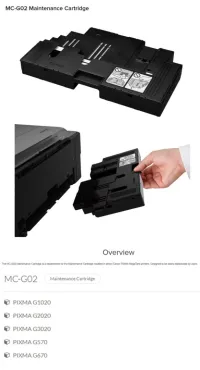 KIT MAINTENANCE ORIGINALE CANON MC-G02  2420 3420 AVEC PUCE