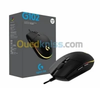 SOURIS LOGITECH G102 - GAMING FILAIRE - LIGHTSYNC -BLANC