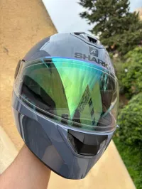 casque shark avec bleutot sena 