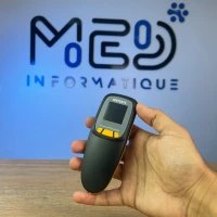 Lecteur code barre henex hc-300r sans fil + avec afficheur 