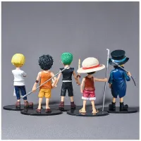  Pack de 5 Pcs Figurines One Piece Luffy Ace Zoro Sanji Sabo