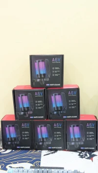 FIFINE AmpliGame A6V USB Microphone  RGB for Gaming 