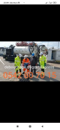 Entreprise de nettoyages, travaux d'assainissement, débouchage,curage des canalisations.