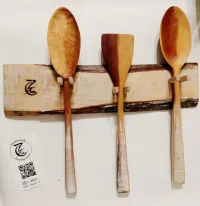 Spatules et cuillère avec support 