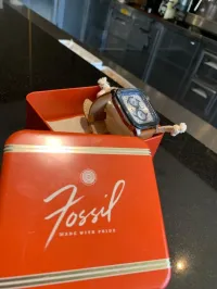 Montre-Fossil Inscription 42 mm, boîtier en acier inoxydable et bracelet en cuir  -BQ2658 original
