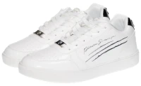 Baskets Plein Sport Blanches Style Scratch Métallique original