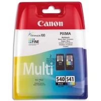 PACK 2 CARTOUCHES CANON NOIR+COULEUR PG540/CL541 