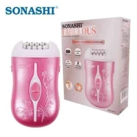 جهاز سوناشي لنزع الشعر من الجذور للوجه وكامل الجسم يشتغل ببطارية Sonashi SLD-817