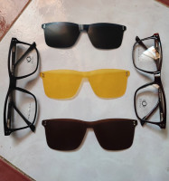 lunettes-de-soleil-hommes-pack-3en1-monture-2-appliques-polarisees-noirou-marron-jaune-ementees-5104-kouba-alger-algerie