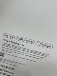 MACBOOK AIR M5 10C CPU 10C GPU 24GO-1000GO 15 POUCE QWERTY thumbnail 4