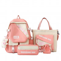 sacs-scolaires-filles-sac-a-dos-scolaire-babuding-bag-4pcs-tendance-pour-adolescents-et-msila-algerie