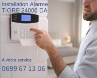 Installation alarme  Sans Fil  تركيب جهاز انذار   