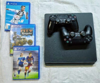 playstation-4-slim-avec-2-manette-originale-3-cd-compte-fortnite-ca-valeurs-1-millions-dinars-jijel-algerie