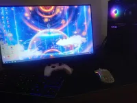 pc gamer+ecran+mouse glorious model o wireless + clavier havit+ tapis xxl + casque astro 10 