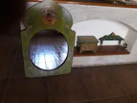 Ensemble style mauresque (coffre+miroir+porte chachia)