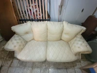 Fauteuille 4 place cuir véritable italien كرسي بذراعين لأربعة مقاعد مصنوع من الجلد الإيطالي الأصلي